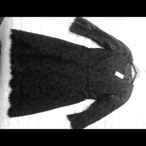 Ann Taylor black lace dress